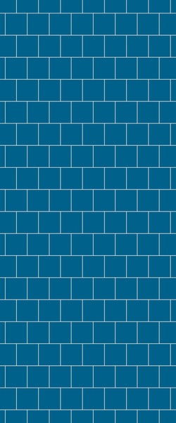 Blue Large Squares Acrylic Shower Wall Panel 2440mm x 1220mm (3mm Thick) - CladdTech