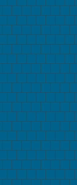 Blue Large Squares Acrylic Shower Wall Panel 2440mm x 1220mm (3mm Thick) - CladdTech