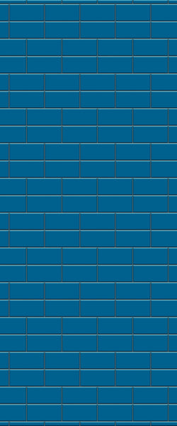 Blue Brickbond Acrylic Shower Wall Panel 2440mm x 1220mm (3mm Thick) - CladdTech