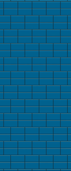Blue Brickbond Acrylic Shower Wall Panel 2440mm x 1220mm (3mm Thick) - CladdTech