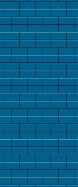 Blue Brickbond Acrylic Shower Wall Panel 2440mm x 1220mm (3mm Thick) - CladdTech