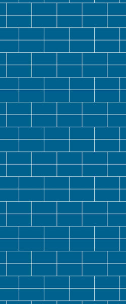 Blue Brickbond Acrylic Shower Wall Panel 2440mm x 1220mm (3mm Thick) - CladdTech