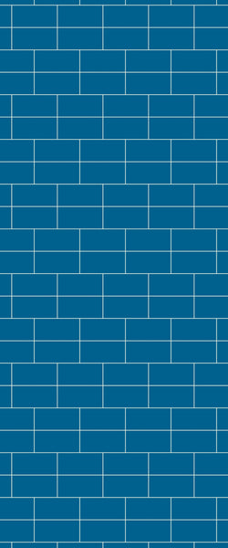 Blue Brickbond Acrylic Shower Wall Panel 2440mm x 1220mm (3mm Thick) - CladdTech