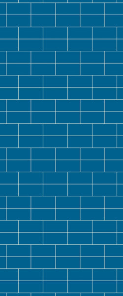 Blue Brickbond Acrylic Shower Wall Panel 2440mm x 1220mm (3mm Thick) - CladdTech