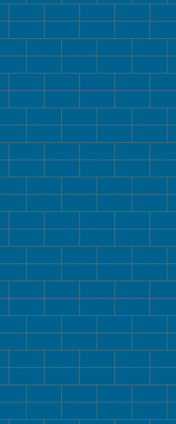 Blue Brickbond Acrylic Shower Wall Panel 2440mm x 1220mm (3mm Thick) - CladdTech