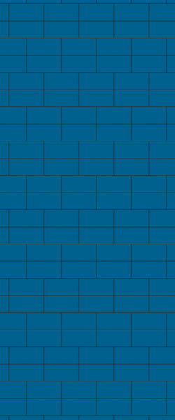 Blue Brickbond Acrylic Shower Wall Panel 2440mm x 1220mm (3mm Thick) - CladdTech