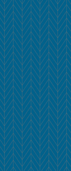 Blue Chevron Acrylic Shower Wall Panel 2440mm x 1220mm (3mm Thick) - CladdTech