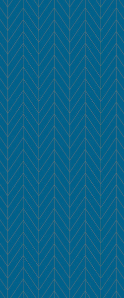 Blue Chevron Acrylic Shower Wall Panel 2440mm x 1220mm (3mm Thick) - CladdTech