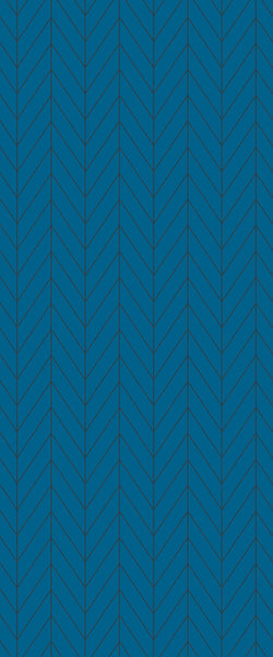 Blue Chevron Acrylic Shower Wall Panel 2440mm x 1220mm (3mm Thick) - CladdTech
