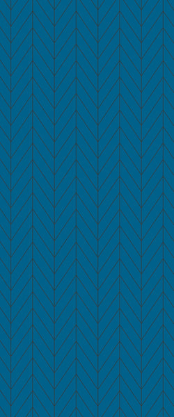 Blue Chevron Acrylic Shower Wall Panel 2440mm x 1220mm (3mm Thick) - CladdTech