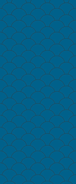 Blue Fishscales Acrylic Shower Wall Panel 2440mm x 1220mm (3mm Thick) - CladdTech
