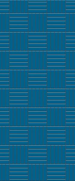 Blue Mosaic Acrylic Shower Wall Panel 2440mm x 1220mm (3mm Thick) - CladdTech