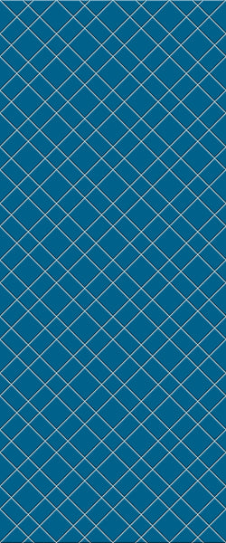 Blue Basket Weave Acrylic Shower Wall Panel 2440mm x 1220mm (3mm Thick) - CladdTech