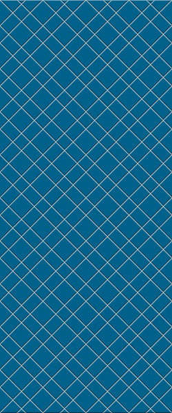 Blue Basket Weave Acrylic Shower Wall Panel 2440mm x 1220mm (3mm Thick) - CladdTech