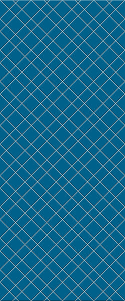 Blue Basket Weave Acrylic Shower Wall Panel 2440mm x 1220mm (3mm Thick) - CladdTech