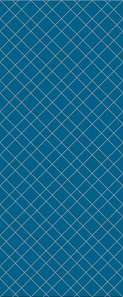 Blue Basket Weave Acrylic Shower Wall Panel 2440mm x 1220mm (3mm Thick) - CladdTech