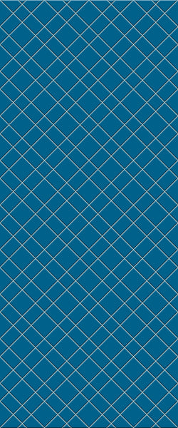 Blue Basket Weave Acrylic Shower Wall Panel 2440mm x 1220mm (3mm Thick) - CladdTech