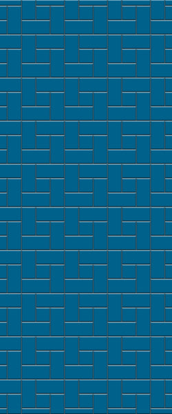 Blue Windmill Tile Acrylic Shower Wall Panel 2440mm x 1220mm (3mm Thick)