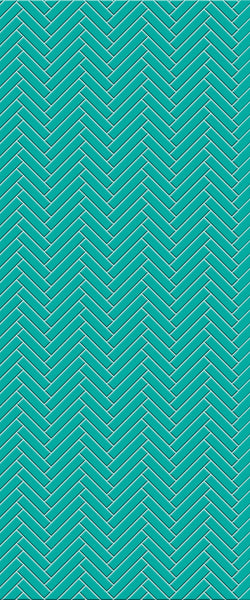 Blue Single Herringbone Tile Acrylic Shower Wall Panel 2440mm x 1220mm (3mm Thick) - CladdTech