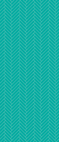 Blue Single Herringbone Tile Acrylic Shower Wall Panel 2440mm x 1220mm (3mm Thick) - CladdTech