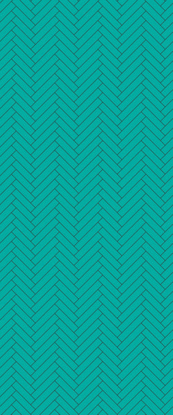 Blue Single Herringbone Tile Acrylic Shower Wall Panel 2440mm x 1220mm (3mm Thick) - CladdTech