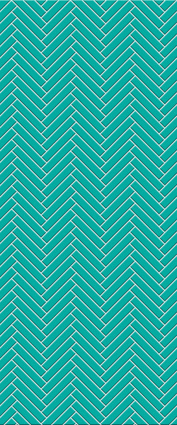 Blue Double Herringbone Tile Acrylic Shower Wall Panel 2440mm x 1220mm (3mm Thick) - CladdTech
