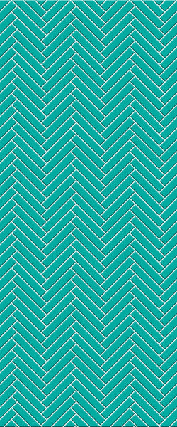 Blue Double Herringbone Tile Acrylic Shower Wall Panel 2440mm x 1220mm (3mm Thick) - CladdTech
