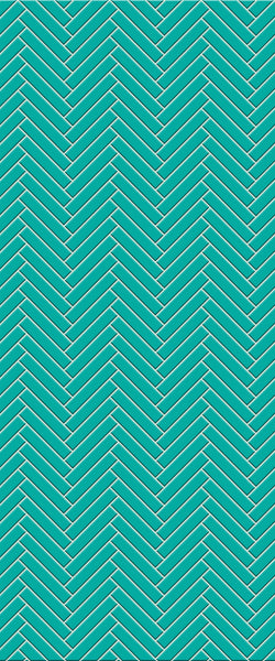 Blue Double Herringbone Tile Acrylic Shower Wall Panel 2440mm x 1220mm (3mm Thick) - CladdTech