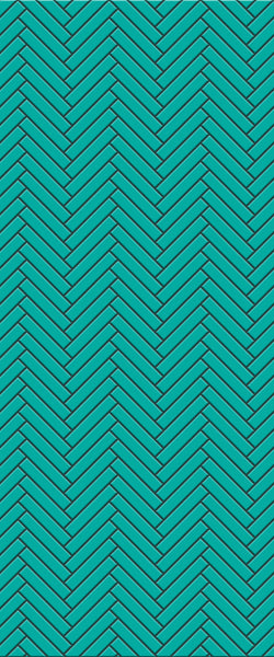 Blue Double Herringbone Tile Acrylic Shower Wall Panel 2440mm x 1220mm (3mm Thick) - CladdTech