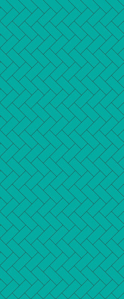 Blue Diagonal Herringbone Tile Acrylic Shower Wall Panel 2440mm x 1220mm (3mm Thick) - CladdTech