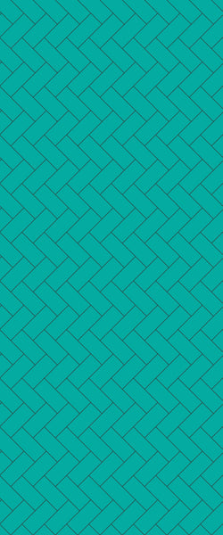 Blue Diagonal Herringbone Tile Acrylic Shower Wall Panel 2440mm x 1220mm (3mm Thick) - CladdTech