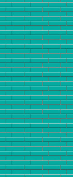 Blue Brickslips Acrylic Shower Wall Panel 2440mm x 1220mm (3mm Thick) - CladdTech