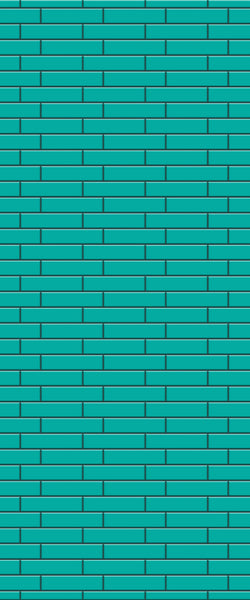 Blue Brickslips Acrylic Shower Wall Panel 2440mm x 1220mm (3mm Thick) - CladdTech