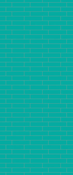 Blue Brickslips Acrylic Shower Wall Panel 2440mm x 1220mm (3mm Thick) - CladdTech