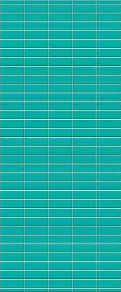 Blue Horizontal Block Acrylic Shower Wall Panel 2440mm x 1220mm (3mm Thick)