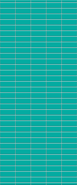 Blue Horizontal Block Acrylic Shower Wall Panel 2440mm x 1220mm (3mm Thick)