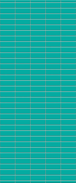 Blue Horizontal Block Acrylic Shower Wall Panel 2440mm x 1220mm (3mm Thick)