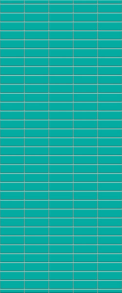 Blue Horizontal Block Acrylic Shower Wall Panel 2440mm x 1220mm (3mm Thick)