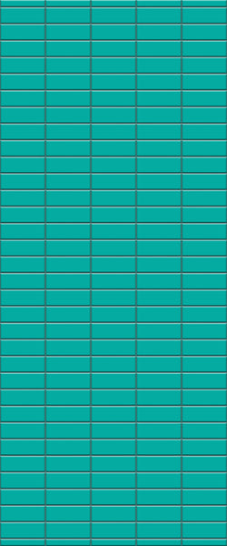 Blue Horizontal Block Acrylic Shower Wall Panel 2440mm x 1220mm (3mm Thick)