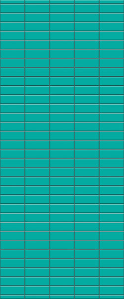 Blue Horizontal Block Acrylic Shower Wall Panel 2440mm x 1220mm (3mm Thick)