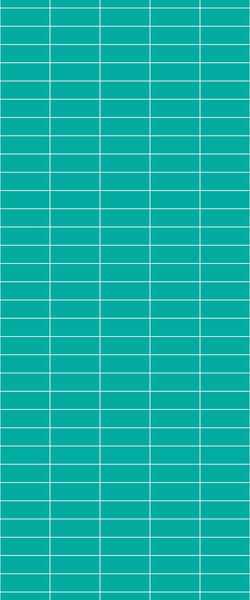 Blue Horizontal Block Acrylic Shower Wall Panel 2440mm x 1220mm (3mm Thick)