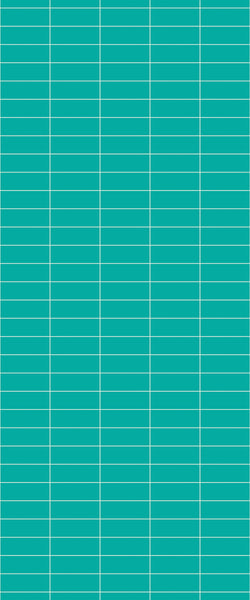 Blue Horizontal Block Acrylic Shower Wall Panel 2440mm x 1220mm (3mm Thick)