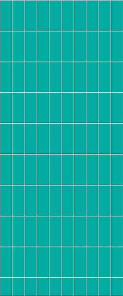 Blue Vertical Block Acrylic Shower Wall Panel 2440mm x 1220mm (3mm Thick) - CladdTech