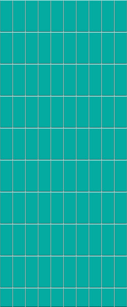 Blue Vertical Block Acrylic Shower Wall Panel 2440mm x 1220mm (3mm Thick) - CladdTech