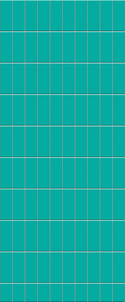 Blue Vertical Block Acrylic Shower Wall Panel 2440mm x 1220mm (3mm Thick) - CladdTech