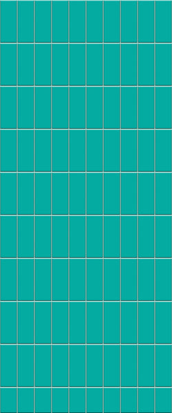 Blue Vertical Block Acrylic Shower Wall Panel 2440mm x 1220mm (3mm Thick) - CladdTech