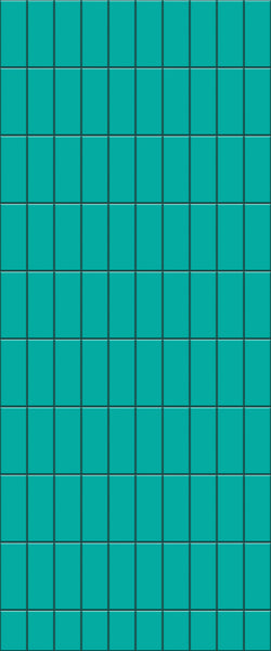 Blue Vertical Block Acrylic Shower Wall Panel 2440mm x 1220mm (3mm Thick) - CladdTech
