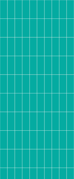 Blue Vertical Block Acrylic Shower Wall Panel 2440mm x 1220mm (3mm Thick) - CladdTech