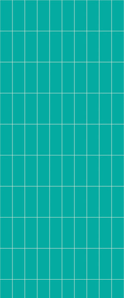 Blue Vertical Block Acrylic Shower Wall Panel 2440mm x 1220mm (3mm Thick) - CladdTech