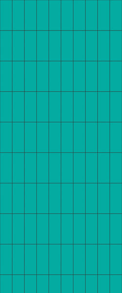 Blue Vertical Block Acrylic Shower Wall Panel 2440mm x 1220mm (3mm Thick) - CladdTech